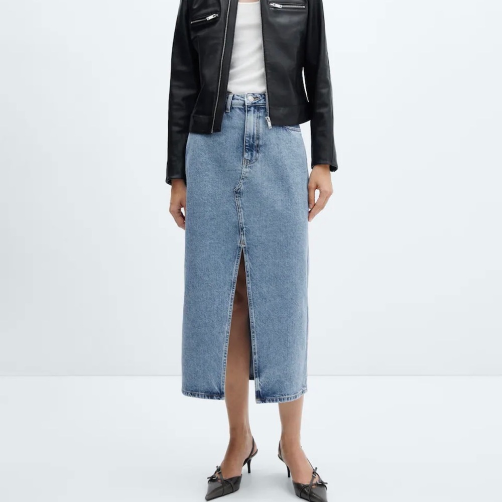 NWT MANGO jean skirt